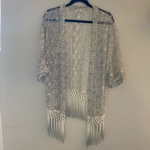 Lace kimono